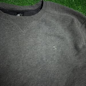Vintage starter crewneck Dark gray / black XL